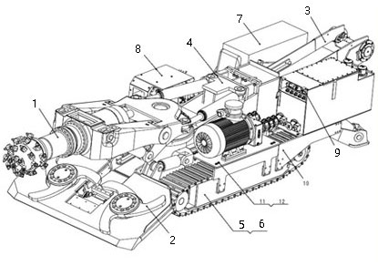 掘進(jìn)機結(jié)構(gòu)圖